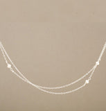 Armitage Two Strand Three Pearl Necklace