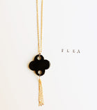 FLEA YSL Black Clover Necklace