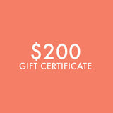 $200 Gift Certificate