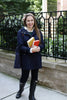 Belmont Square Scarf, Khaki + Poppy